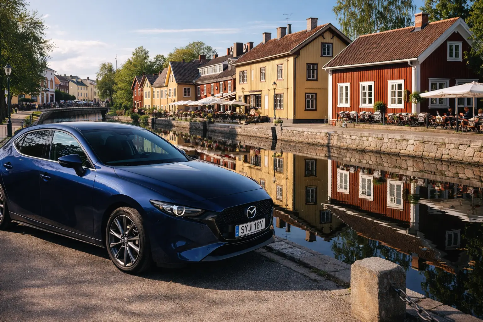 Kompakt hyrbil i stadsmiljö